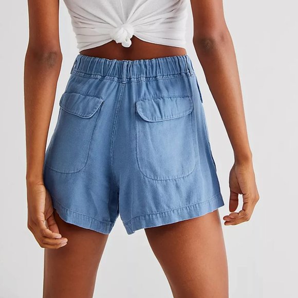 Free People Off-Shore Utility Shorts in Mediterranean, Size Small, NWOT - Picture 2 of 9